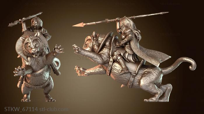 Military Всадник на тигре