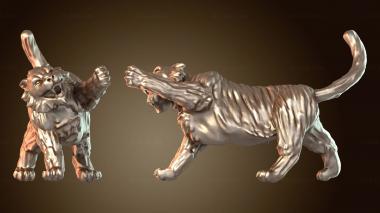 3D модель Тигр-воин (STL)