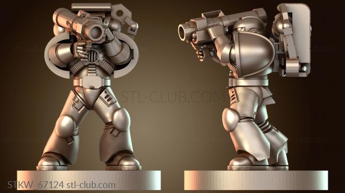 Military Маленький ракетный парень стреляет