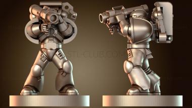 3D модель Маленький ракетный парень стреляет (STL)