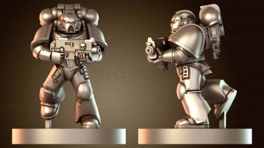 3D модель Маленький вооруженный солдат (STL)