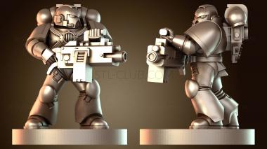 3D модель Маленький солдатик-пистолет (STL)