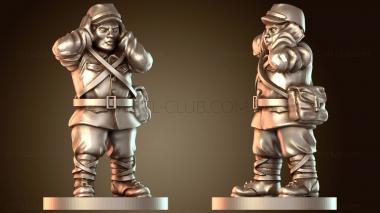 3D модель В ад! Японская армия! Гаубичный расчет IJA (STL)