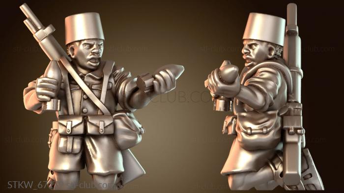 Military В ад WW Африка Сенегальский помощник