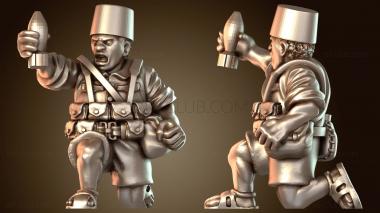 3D модель В ад WW Африка Сенегальский стрелок (STL)