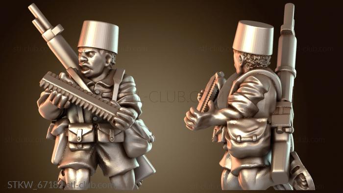 Military В ад WW Африка Сенегальский помощник HMG