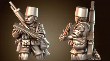 3D модель В ад WW Африка Сенегальский помощник HMG (STL)