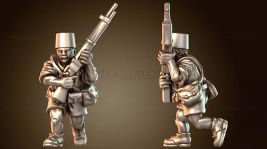 3D модель В ад, в Африку, в сенегальский стрелок, закаленный во время Второй мировой войны (STL)