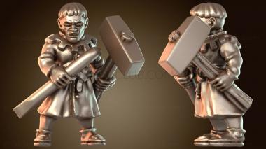 3D модель Требушетный экипаж броненосца (STL)