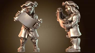 3D модель Механик экипажа требушета (STL)