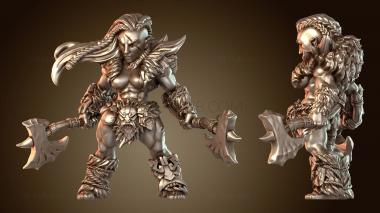 3D модель Героиня-берсерк-гном племен (STL)