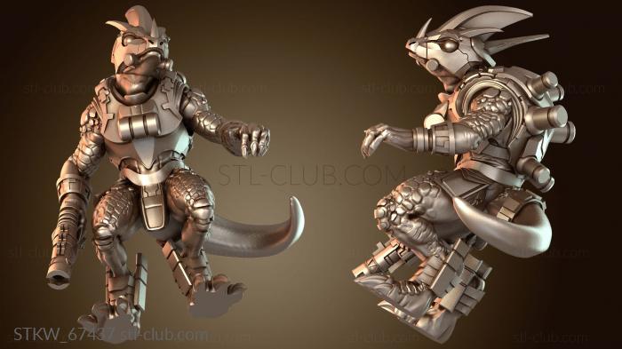 Military Трицератопс Геккон Кочевой