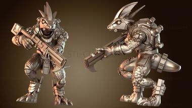 3D модель Ночной геккон-трицератопс (STL)