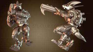 3D модель Молодой трицератопс-геккон (STL)