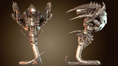 3D модель Тройная роющая инопланетная рука-тригон (STL)