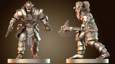 3D модель Троллькин-мужчина-варвар (STL)