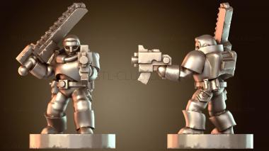 3D модель Закаленный в боях солдат (STL)