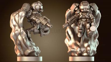 3D модель Погоня за десантниками в полете (STL)