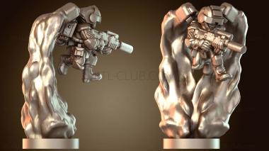 3D модель Ракета «Десантники в полете» (STL)