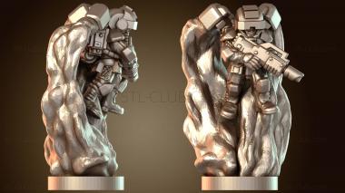 3D модель Десантники в быстром полете (STL)