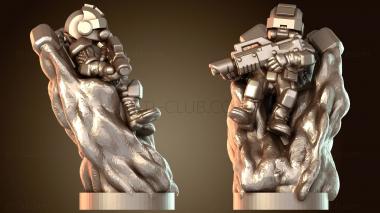 3D модель Десантники в полете (STL)