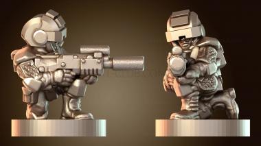 3D модель Солдаты Лев (STL)