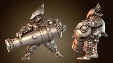 3D модель Войска Огр Канонир Кочевник (STL)