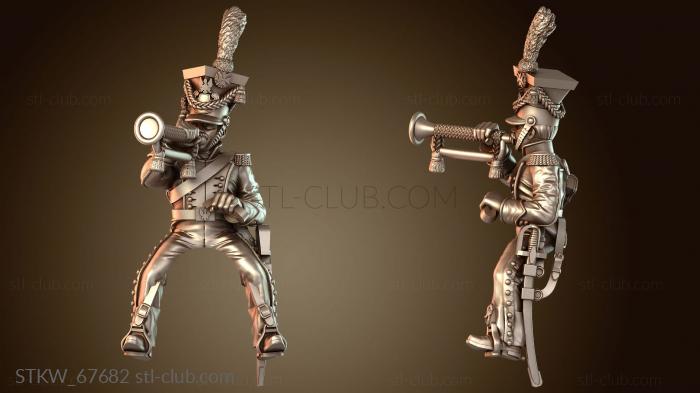 Military Войска Уланы Трубач Авангарда Дозор