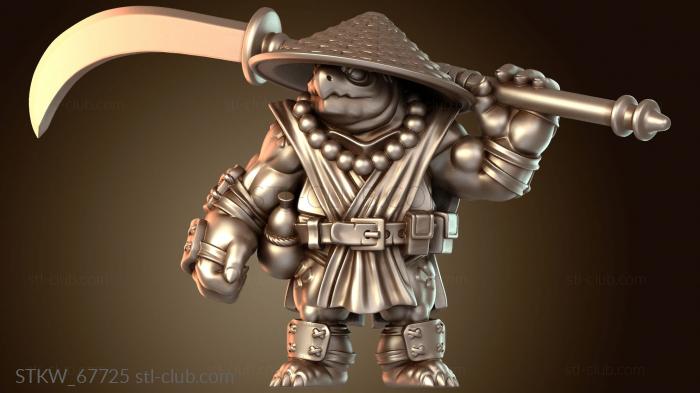 Черепаший боец с копьем