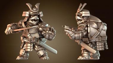 3D модель Черепаший самурай-чемпион (STL)