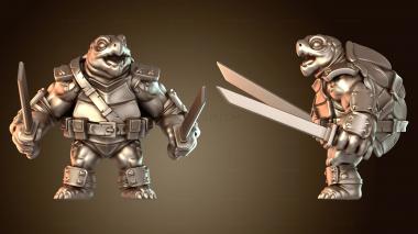 3D модель Черепаха-мечник Ночной клинок (STL)