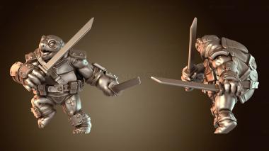 3D модель Черепашка-мечник-следопыт (STL)