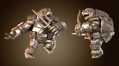 3D модель Черепаха Цай Воин (STL)