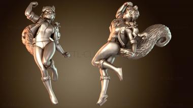 3D модель Непобедимая девушка-воин (STL)