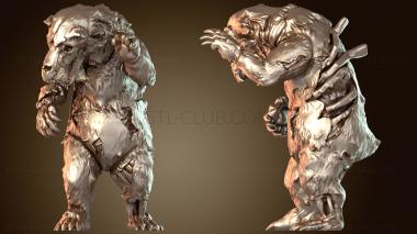 3D модель Проклятый Нежить-Медведь (STL)