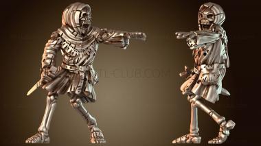 3D модель Нежить-скелет вооружена (STL)