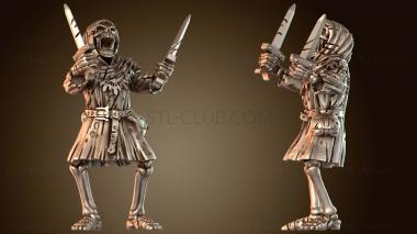 3D модель Нежить Скелет Вооруженный C (STL)