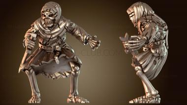 3D модель Нежить-скелет, вооруженная O (STL)