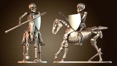 3D модель Ночь кавалерии скелетов-нежити (STL)