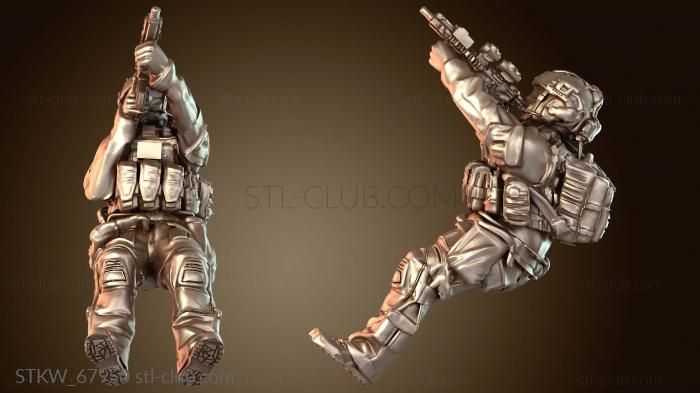 Рейнджеры США ведут прицельную стрельбу стоя