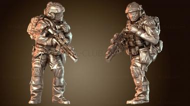 3D модель Рейнджеры США с винтовкой (STL)