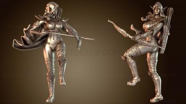 3D модель Ваэлит Ночной Эльф Рейнджер (STL)