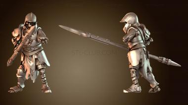 3D модель Вампиры Скелет Копейщик (STL)