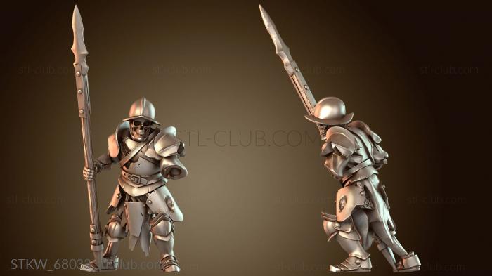 Military Вампиры Скелет Копейщик Элита