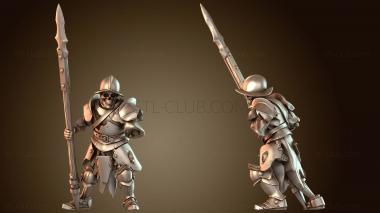 3D модель Вампиры Скелет Копейщик Элита (STL)