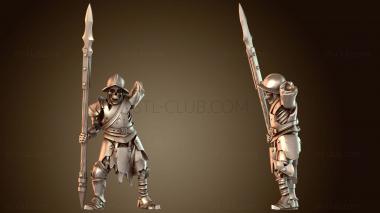 3D модель Вампиры Скелет Копейщик Ночной Дозор (STL)