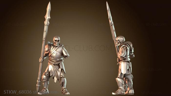 Military Вампиры Скелет Копейщик Всадник