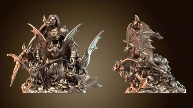 3D модель Вампирические немертвые рои летучих мышей VU (STL)