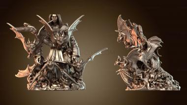 3D модель Вампирические нежить летучих мышей VU Vile (STL)