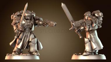 3D модель Мстительные Ангелы Ветераны Вечная VA Назад (STL)